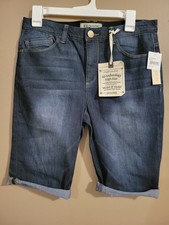 DEMOCRACY Denim Shorts Hi Rise "Ab"technology Bermuda womens 6P NWT