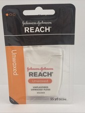 Reach Unflavored Unwaxed Floss 55 Yards DISCONTINUED Johnson Johnson