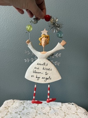 Sandra Magsamen Hanging Resin Ornament Aunts Are Kisses Blown To Us By Angels 9''