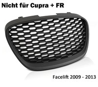 Sportgrill Frontgrill Schwarz FüR Seat Leon 1P Facelift 2009-2013