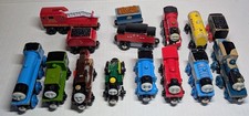 Thomas Wooden Train Lot Used Engines Sodor Fire Dept. Trevor Harvey Metal James