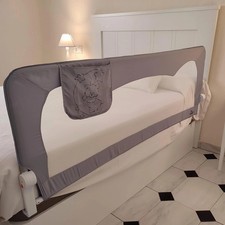 Kratka bezpieczeństwa dla dzieci, łóżko 180 x 66 cm, z kieszenią wysoka i wytrzymała