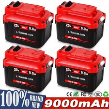 4 Pack 9.0Ah 20V For Craftsman V20 20 Volt MAX Li-ion Battery CMCB204 CMCB202