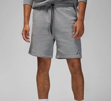 Jordan Men s Brooklyn Fleece 7 in Shorts In Heather Grey Size Small