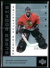 2002-03 Upper Deck Premier Collection Craig Anderson RC /399 #65 Blackhawks