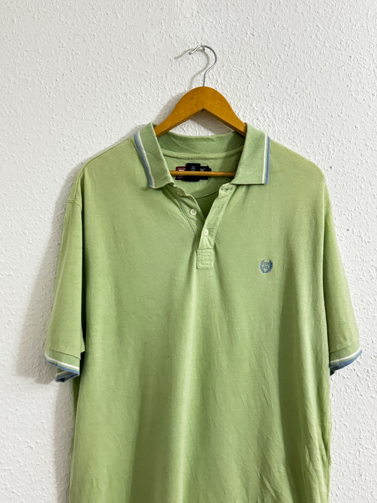 Chaps Ralph Lauren Sage Green Pique Polo Shirt image 5