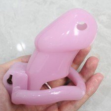 Resin Chastity Cage Lockable Male Bondage Device BDSM Restraint Cage Short/Long
