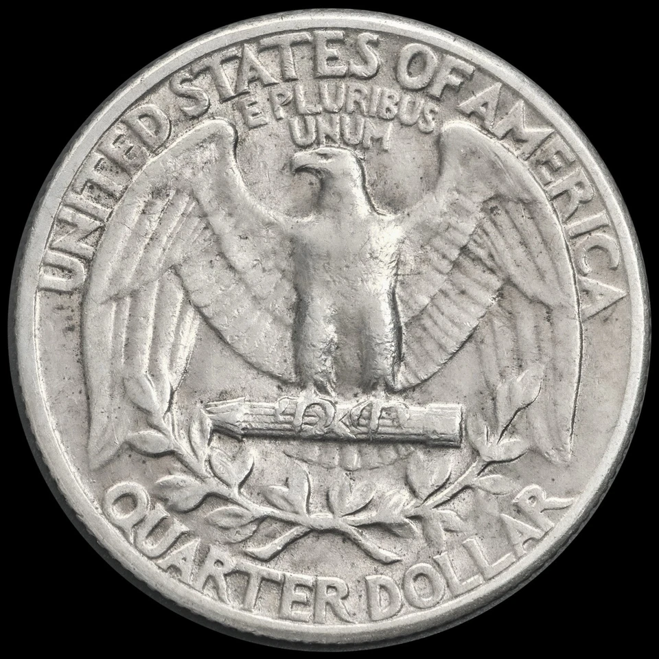 1945 Washington Quarter Silver VF KM#164 Business Strike WWII Era Coin - Image 2 of 3