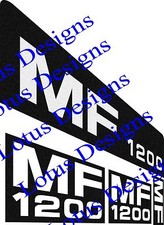 Massey ferguson ( MF ) 1200 bonnett stickers / decals