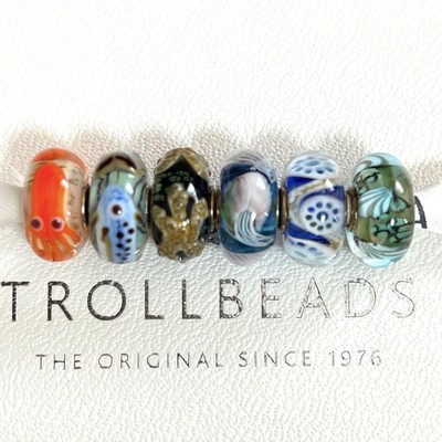 Trollbeads Glass Bead Set Of 6