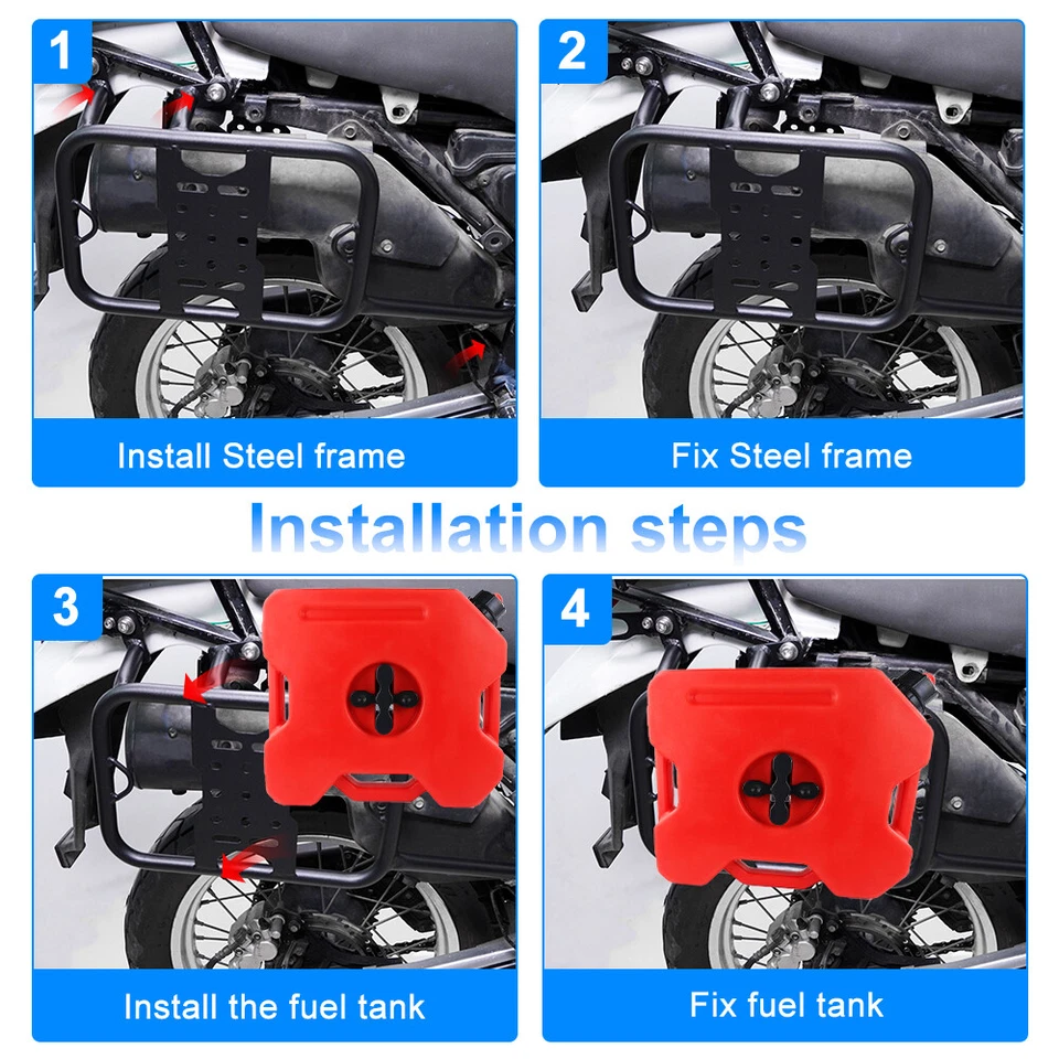 Alforjas portaequipajes aptas para KAWASAKI KLR650 2008-2018 Foto 3 de 4