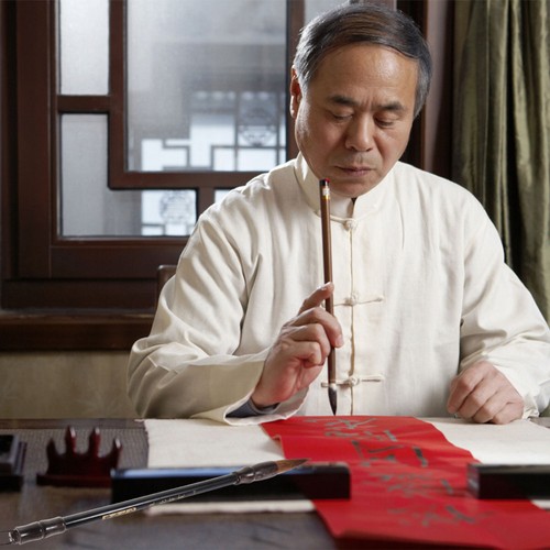 Pennello da scrittura grande scrittura calligrafia penna cinese e strumenti pittura - Foto 7 di 12