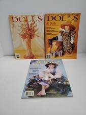 Lot of 3 DOLLS The Collector's Magazines 1995 April  August 1996 July