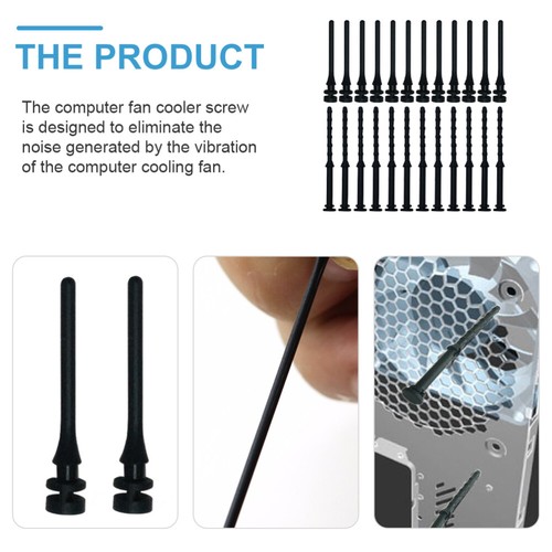 24 Pcs Screw Set Shockproof Screws Radiator Glue Nails Computer Case - Afbeelding 5 van 12