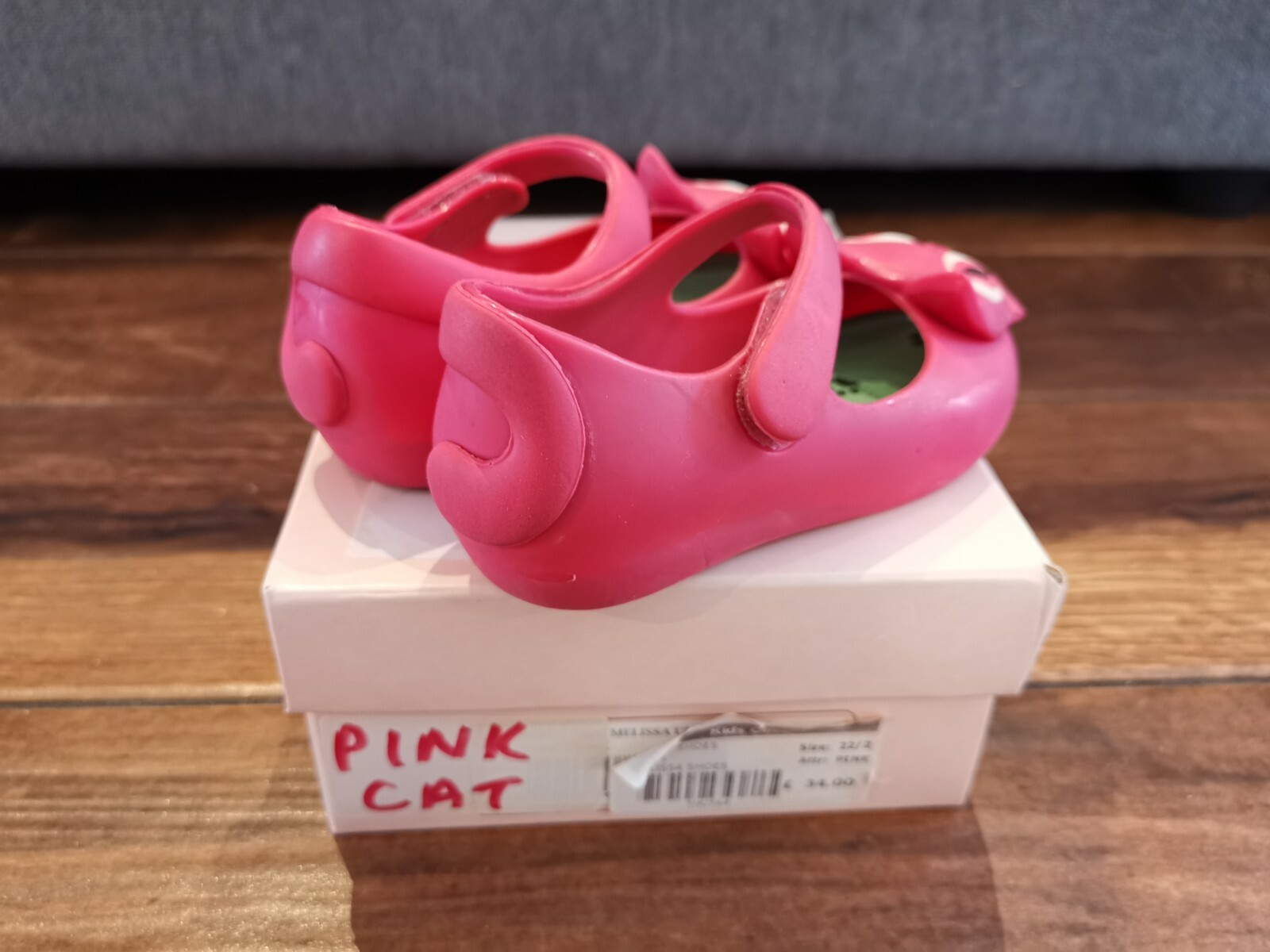 Mini Melissa Ultragirl Pink Cat size 7 toddler vivienne westwood image 4