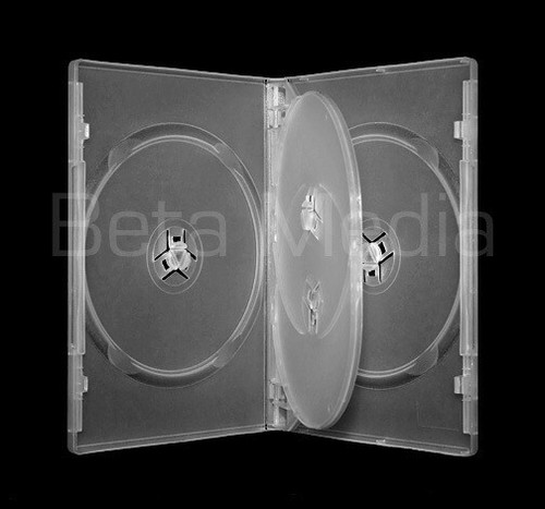 10 x Quad Clear 14mm HIGH QUALITY CD / DVD Cover Cases - HOLDS 4 Discs - Bild 2 von 3