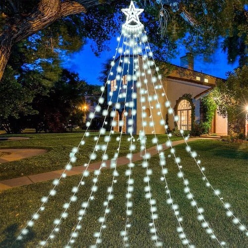 LED Lichterkette Weihnachtsbaum Beleuchtung Innen Außen Wasserfall Deko - Bild 23 von 27