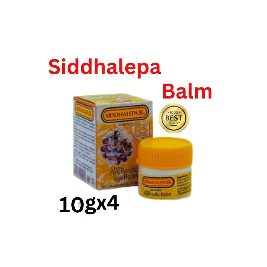 10gx4 Siddhalepa Ayurvedischer Kräuterbalsam - Schmerzlinderung Staus & Hautbehandlung