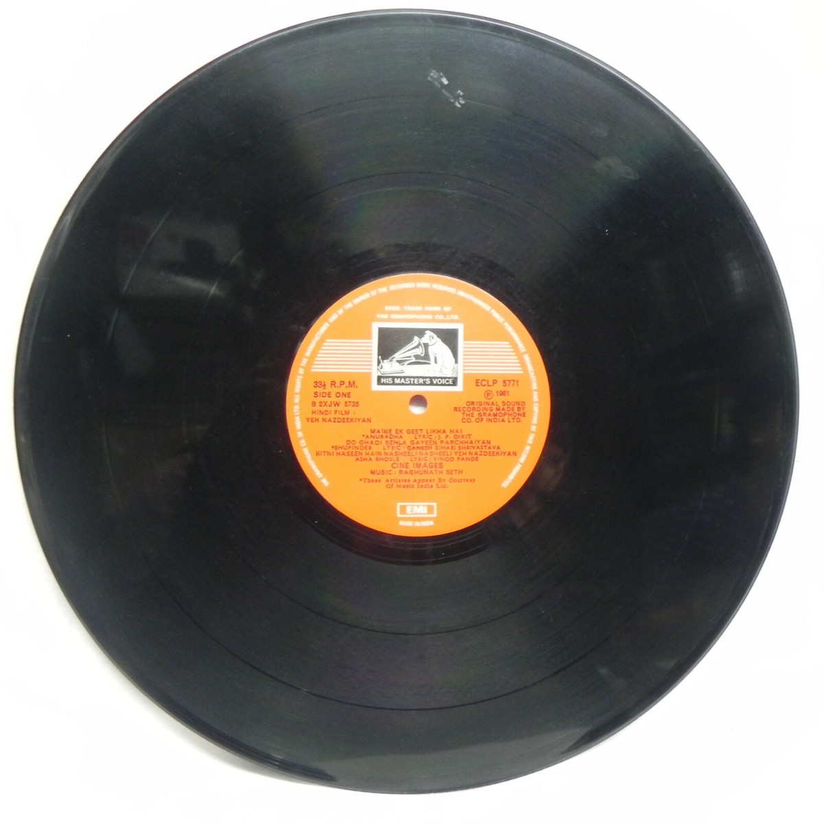 ボリウッド音楽 Raghunath Seth/Yeh Nazdeekiyan Yeh Nazdeekiyan LP Vinyl Record Raghunath Seth 1981 Bollywood