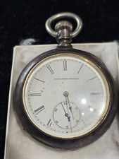 Elgin National Watch Co. Pocket Watch Model 1 Class 20 GD 93 BLAUER Coin Silver