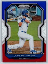 2021 Panini Prizm Cody Bellinger Red White & Blue Prizm Los Angeles Dodgers #135