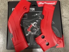 HONDA CRF250R 2020-2021 RED FRAME GUARD PROTECTORS POLISPORT 8472600002
