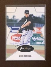 VINCE PERKINS Toronto Blue Jays 2003 Certified #'d AUTOGRAPH Baseball RC 42/50