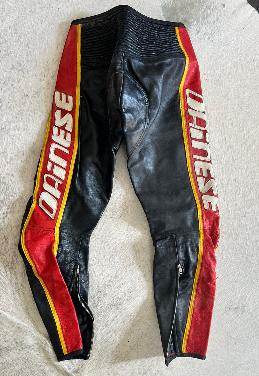 Vintage Dianese Leather Motorcycle Pants eBay