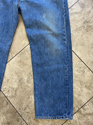 Vintage 90s 501 XX Levis Faded Stone Wash Made In USA Jeans 44x32