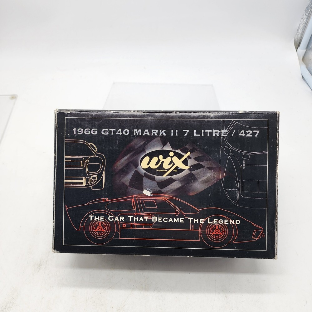 WIX Diecast 1966 Ford GT40 Mark II - 1/24 Collectible Model 40th Anniversary Car
