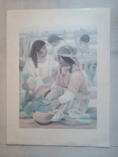 Stunning Lithographs Signed By Mario Cespeden #s 501 & 502 Printed 1983 Rare!