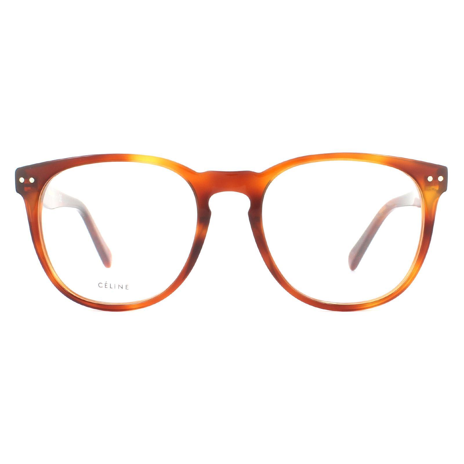 Celine Round Eyeglasses Cl50021i 053 Light Tortoise 53mm 50021 for 