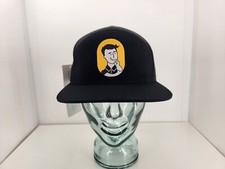 NUEVO CON ETIQUETAS Gorra Ski Town All Stars Colorado Negra 5 Paneles Correa de Cuero Ajustable