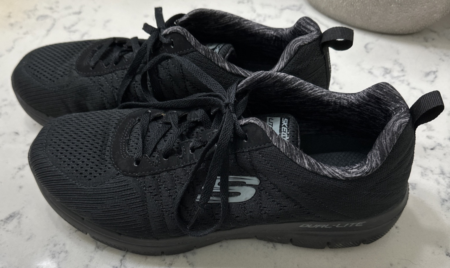 Skechers Men's Air Cooled Memory Foam Wide Fit Shoes Lite