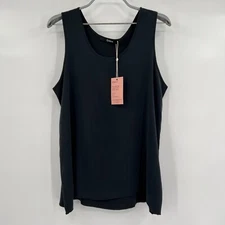 Quince Women's Black Washable Silk Pajama Tank Top sz S Small NWT Sleeveless Tee