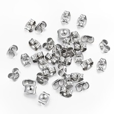 925 Silver Earring Backs Ear Ring Butterfly Push In Stopper Stud Back