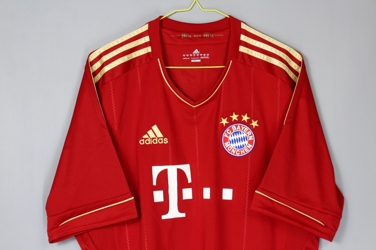 BAYERN MUNICH HOME FOOTBALL SHIRT JERSEY 2012-2013 ADIDAS SOCCER
