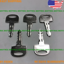 5 PC KEYS 701 FITS DITCH  Witch Equipment Ignition Start Starter Keys, New Style