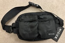 BNWT Nicce Expo Crossbody  Mens Black Padded Bag
