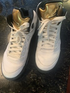 retro 5 olympic gold