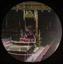 Magic Lantern Slide SPEAKERS CHAIR THE COMMONS LONDON C1890 VICTORIAN PHOTO 