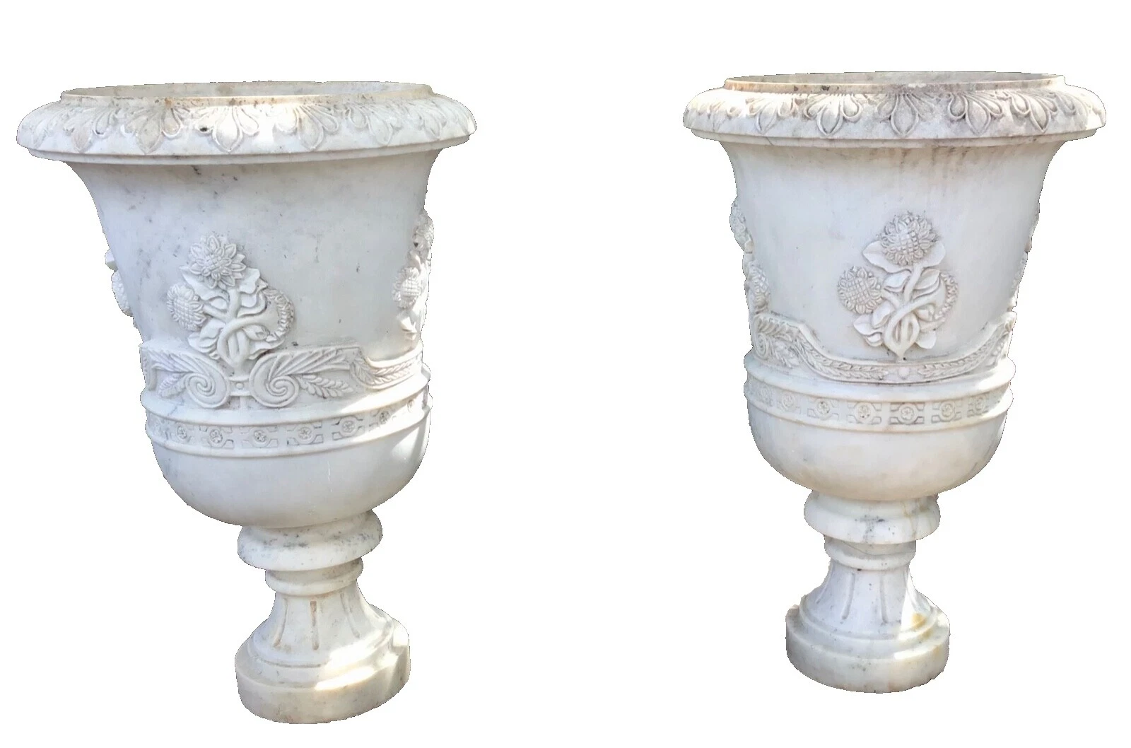 Marble White Antique Original Architectural & Garden Antiques