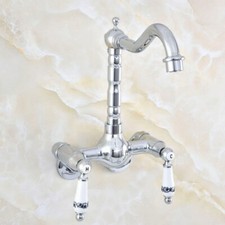 Chrome Brass Kitchen Faucet Bathroom Sink Mixer Tap Adjusts From 3-3/8" sqg201