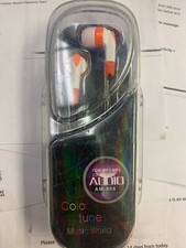Music World AM-906: Color Tunes Audio Earphones - Orange