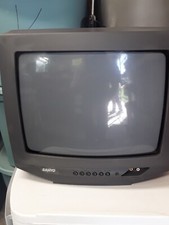 Sanyo DS13320 CRT TV 13" Front AV Inputs Retro Video Gaming No Remote Working