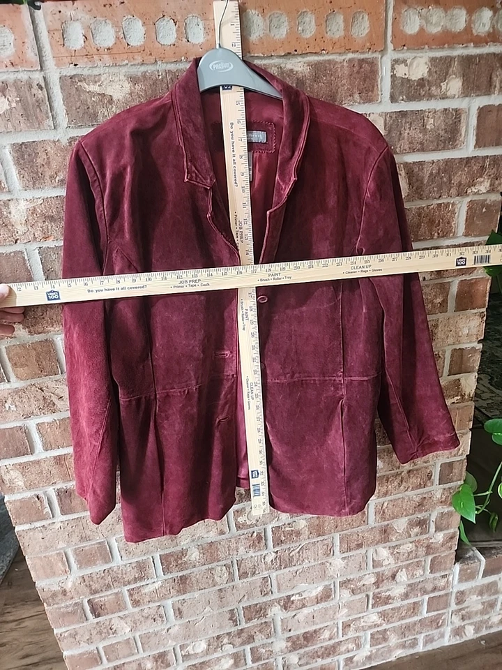 Jaqueta Jessica Holbrook vermelha %100 couro botão para baixo tamanho GG excelente estado - Imagem 3 de 3