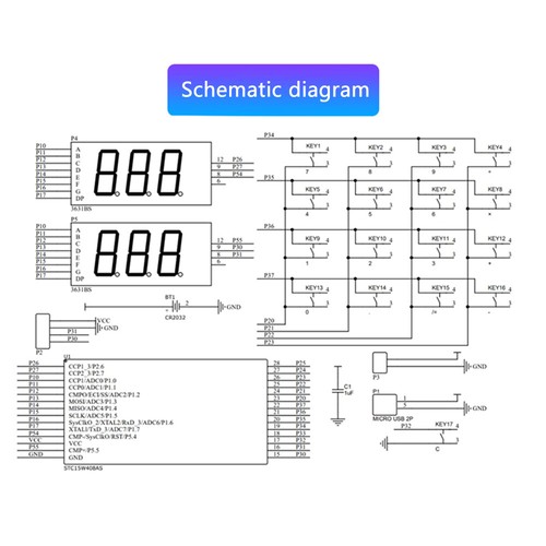 Desktop Calculator 11 Digit Display Battery/USB Electronic Production DIY Kit - Picture 22 of 26