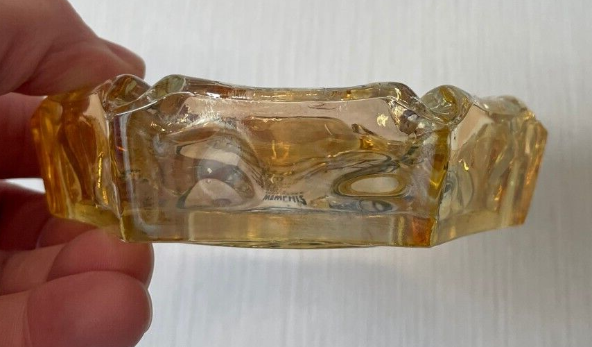 Vintage Pizza Inn Glass Ash Tray Cape Girardeau MO Sikeston Blytheville