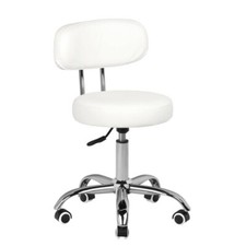 Kosmetikhocker  Rollhocker Arbeitshocker  007 weiss