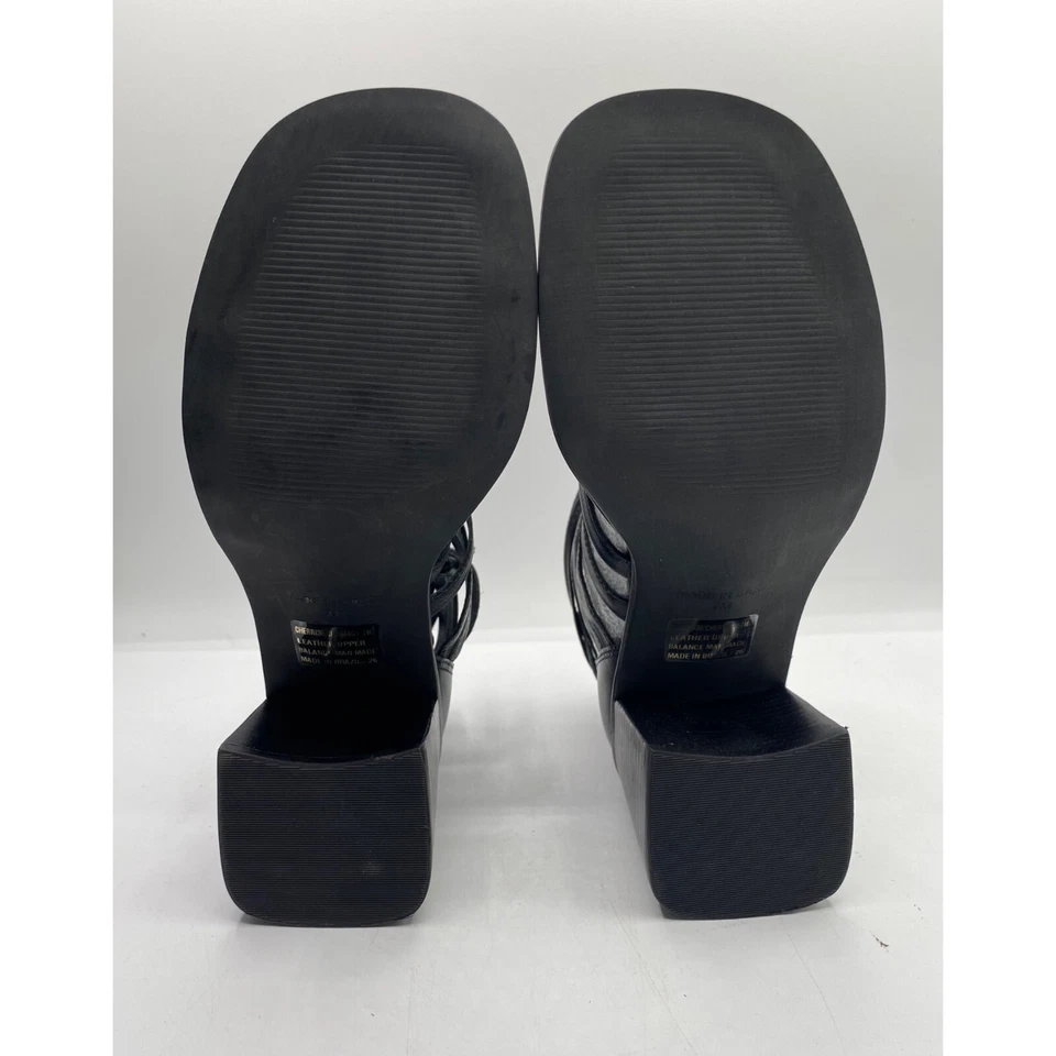 Sandalias Steve Madden para mujer Cherrie Ghillie con cordones de tacón bloque negras talla 7 nuevas con etiquetas Foto 3 de 4